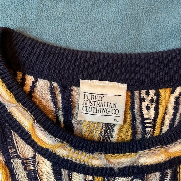 Vtg Purely Australian Clothing Co  Sweater Men's XL - Picture 7 of 12
